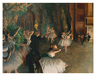 The Rehearsal of the Ballet Onstage - c. 1874 - Fine Art Prints & Posters