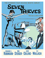 Seven Thieves - Starring Edward G Robinson, Rod Steiger, Joan Collins - c. 1960 - Fine Art Prints & Posters