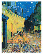 Café Terrace at Night (on the Place du Forum in Arles) - c. 1888 - Fine Art Prints & Posters