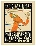 Egon Schiele Exhibition at Gallery Arnot - 1915 - Fine Art Prints & Posters