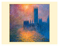 The Houses of Parliament in London at Sunset - c. 1904 - Fine Art Prints & Posters