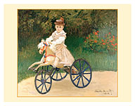 Jean Monet on His Hobby Horse - c. 1872 - Fine Art Prints & Posters