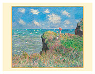 Cliff Walk at Pourville France - c. 1882 - Fine Art Prints & Posters