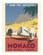 7th Grand Prix Monaco 1935 - Formula One Auto Racing - Fine Art Prints & Posters