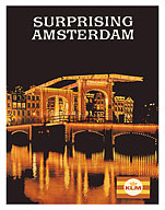 Surprising Amsterdam - Netherlands - KLM Royal Dutch Airlines - c. 1969 - Giclée Art Prints & Posters