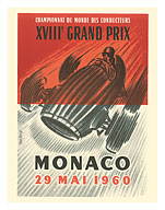 1960 XVIII Monaco Grand Prix - Formula 1 - Drivers World Championship - Fine Art Prints & Posters