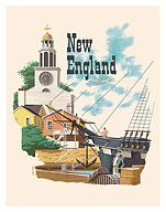 New England, United States - c. 1960's - Fine Art Prints & Posters