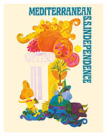 Mediterranean - S.S. Independence - c. 1965 - Fine Art Prints & Posters