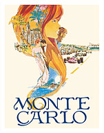 Monte Carlo - Monaco Grand Prix Formula One - Grand Casino - c. 1969 - Fine Art Prints & Posters