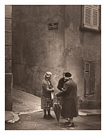 Gossiping - French Women - Bezannes, France - c. 1964 - Giclée Art Prints & Posters