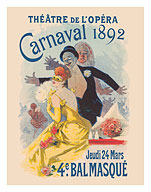 Paris Opera (Théâtre de L’Opéra) - Carnival Masquerade 1892 - Giclée Art Prints & Posters