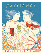 Greek Painter Fassianos Expo - Galerie Iolas - c. 1975 - Fine Art Prints & Posters