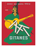 Gitanes Cigarettes - With or Without Filter (Avec ou sans filtre) - Fine Art Prints & Posters