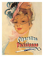 Parisienne - Swiss Brand Cigarettes - Fine Art Prints & Posters