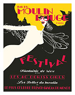 Moulin Rouge Paris - Dream Fantasy Festival with the 40 Doriss Girls - c. 1960's - Fine Art Prints & Posters