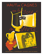 Haut de Cagnes, France - The Joy of Living (La Joie de Vivre) - c. 1960's - Fine Art Prints & Posters