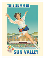 Sun Valley Resort, Idaho - Summer Ice Skating - c. 1941 - Fine Art Prints & Posters