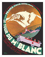 Le Tour du Mont Blanc - Alpine Trek through France, Italy, Switzerland - c. 1928 - Fine Art Prints & Posters