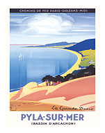 Pyla-sur-Mer, France - Arcachon Bay - Grand Dune of Pilat - c. 1935 - Fine Art Prints & Posters
