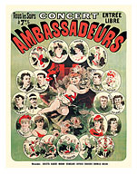 Concert Ambassadors - c. 1881 - Giclée Art Prints & Posters