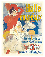 The Hall of Hats (La Halle aux Chapeaux) Store - Paris, France - c. 1892 - Fine Art Prints & Posters
