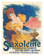 Saxoléine Lamp Oil - Pink Lampshade - France - c. 1894 - Fine Art Prints & Posters
