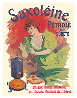 Saxoléine Lamp Oil - Blue Lantern - France - c. 1900 - Fine Art Prints & Posters