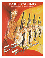 Paris Casino France - Exciting Temptations - Can-Can Dancers - c. 1960's - Fine Art Prints & Posters