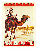 South Algeria - Nomad on Camel - Algerian Railway - c. 1930 - Fine Art Prints & Posters