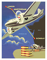 Imported European Lager Beer - By Air Cargo - c. 1950's - Fine Art Prints & Posters