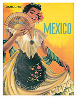 Veracruz Mexico - Jarocha Mexican Dancer - c. 1940 - Fine Art Prints & Posters