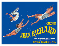 Circus - Cirque Jean Richard - Trapeze Act - c. 1973 - Fine Art Prints & Posters