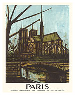 Paris, France - Notre Dame - SNCF (French National Railway Company) - c. 1963 - Giclée Art Prints & Posters
