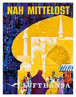 Lufthansa - Near Middle East - c. 1970's - Fine Art Prints & Posters