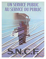 A Public Service at the Service of the Public - S.N.C.F. - c. 1947 - Fine Art Prints & Posters