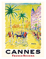 Cannes France - French Riviera - c. 1950 - Fine Art Prints & Posters