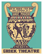 Ruth St. Denis & Ted Shawn - Dance Pagent of Egypt Greece India - Greek Theatre - Fine Art Prints & Posters