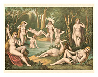 Nude Female Bathers - Fine Art Prints & Posters