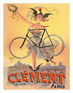 Cycles Clément Bicycles - Paris - Dunlop Tires - Giclée Art Prints & Posters