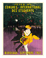 Celebrations of the International Student Congress - Bordeaux, France - September 1907 - Giclée Art Prints & Posters