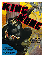 King Kong - Starring Fay Wray, Robert Armstrong, Bruce Cabot - c. 1933 - Fine Art Prints & Posters