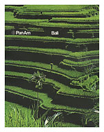 Bali - Pan American World Airways - Balinese Rice Terraces - c. 1971 - Giclée Art Prints & Posters
