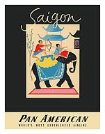 Saigon, Vietnam - Pan American World Airways - Ho Chi Minh City - c. 1955 - Fine Art Prints & Posters