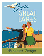 Cruise the Great Lakes - Canadian Pacific Steamships - c. 1939 - Giclée Art Prints & Posters