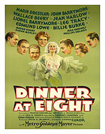 Dinner at Eight - Starring Jean Harlow, Marie Dressler - Directed by George Cukor - c. 1933 - Fine Art Prints & Posters