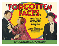 Forgotten Faces - Starring Clive Brook, Mary Brian, William Powell and Olga Baclanova - Fine Art Prints & Posters