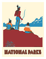 National Parks - Native Americans - c. 1935 - Fine Art Prints & Posters
