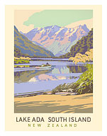 Lake Ada - South Island, New Zealand - c. 1951 - Fine Art Prints & Posters