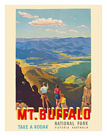 Mt. Buffalo National Park - Victoria, Australia - Take a Kodak - Victorian Railways - c. 1930 - Fine Art Prints & Posters
