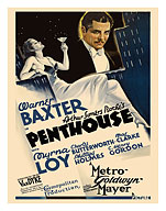 Penthouse - Starring Warner Baxter & Myrna Loy - Directed by W.S. Van Dyke - c. 1933 - Fine Art Prints & Posters